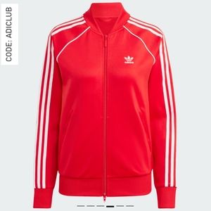 ADIDAS Originals Track Jacket Red Sz men's Medium